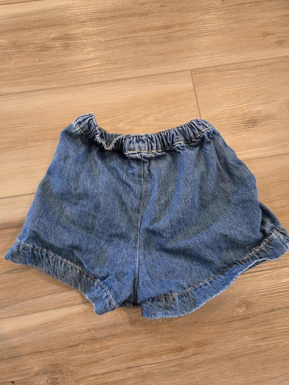 Old Navy Blue Denim Wrap Skort